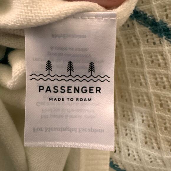 NWT Passenger Clothing Migrate Organic Knitted Jumper Sweater Blue Stripe XL - Picture 12 of 12